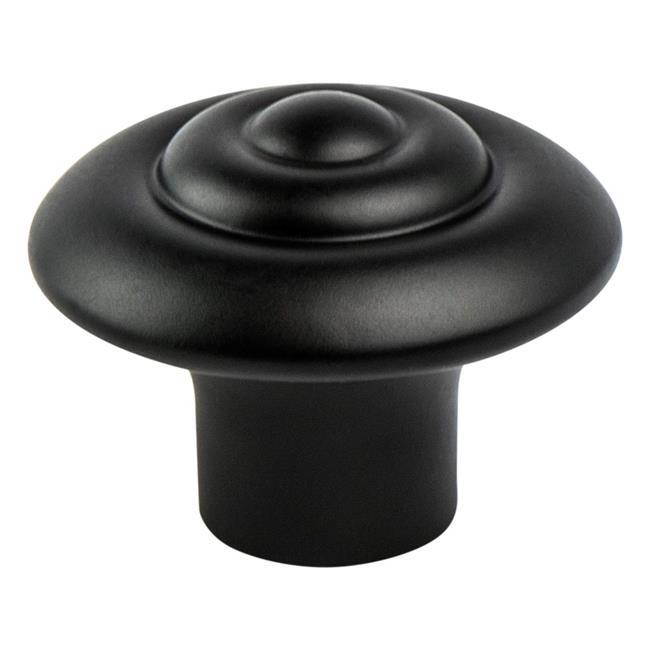 Berenson 3055-155-P 1.25 in. dia. Rhapsody Knob with Satin Black