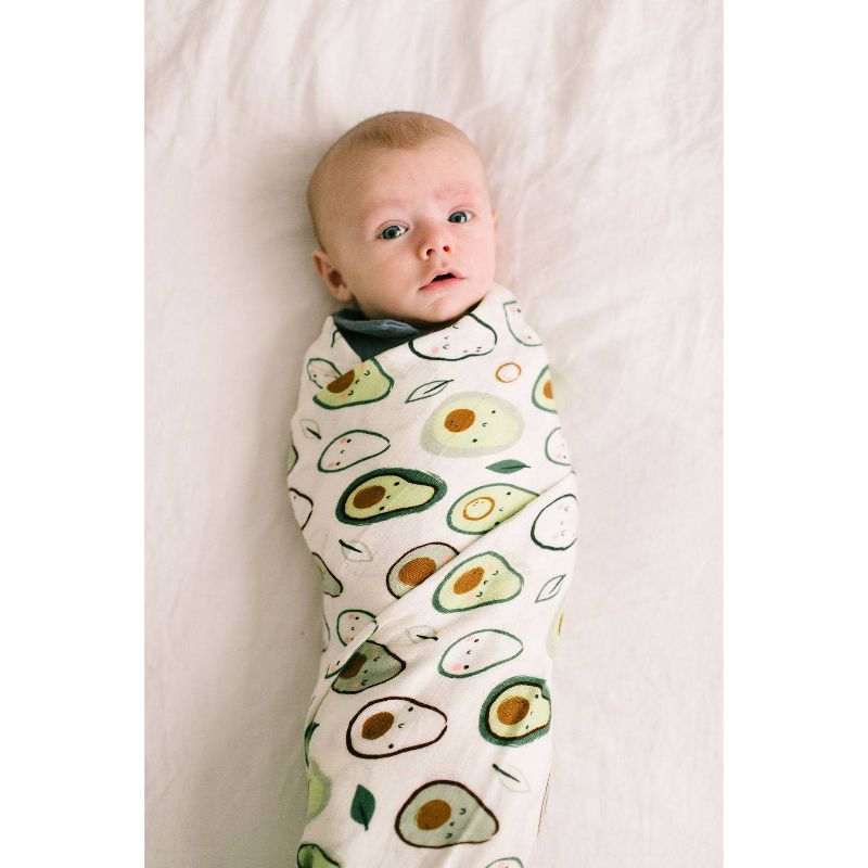 Loulou Lollipop Muslin Swaddle Blanket - Avocado