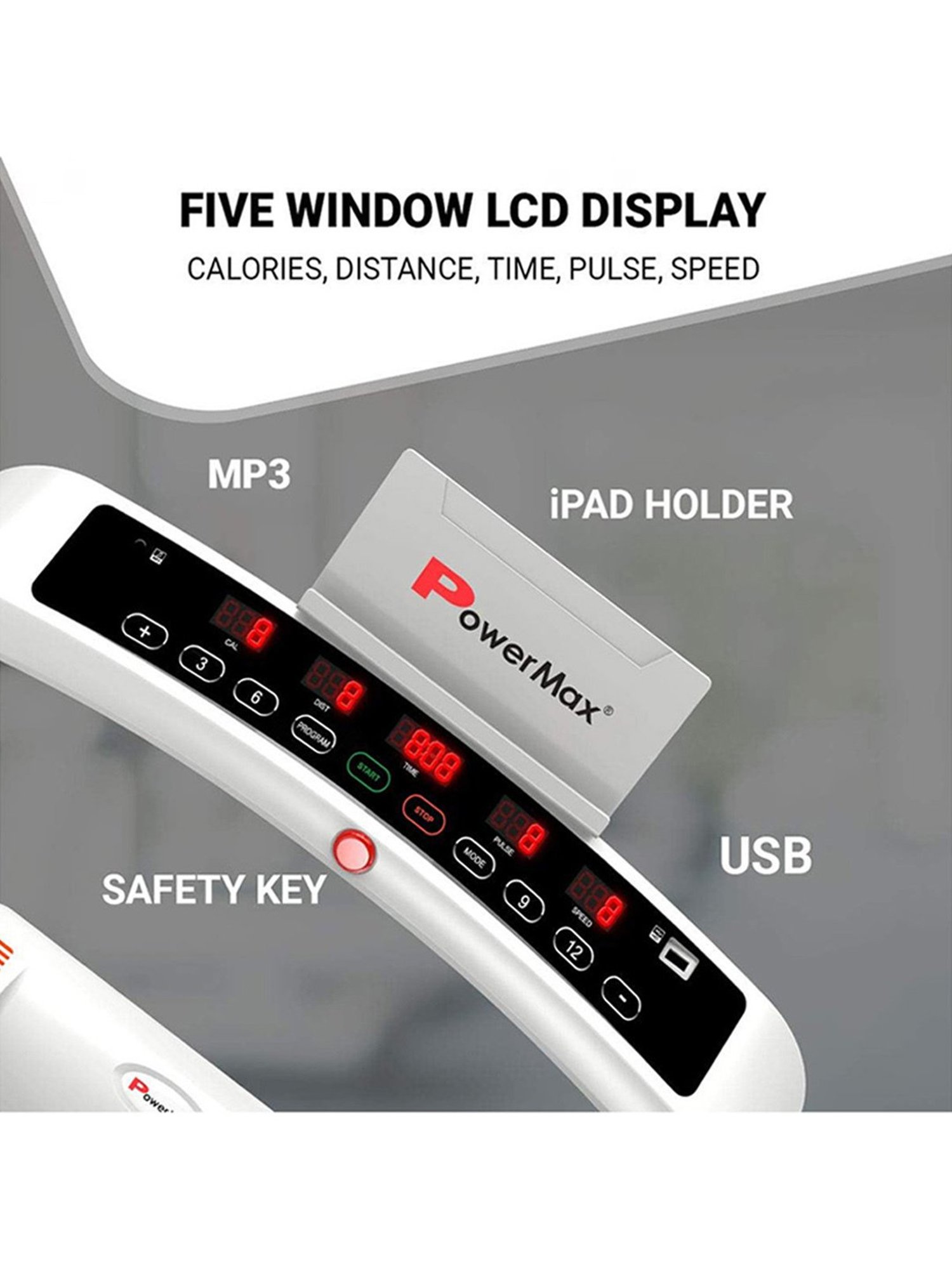 PowerMax Fitness TDM-99S 1.5HP Treadmill (Silver)