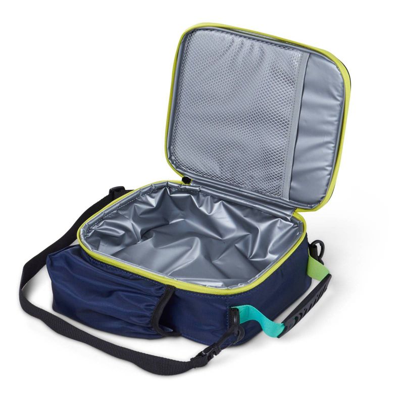 Igloo Hot Brights Vertical Classic Molded Lunch Bag - Navy with Ombre Webbing