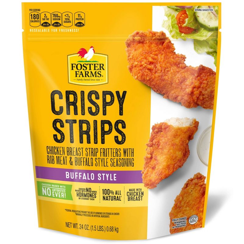 Foster Farms Buffalo Strips - Frozen - 24oz