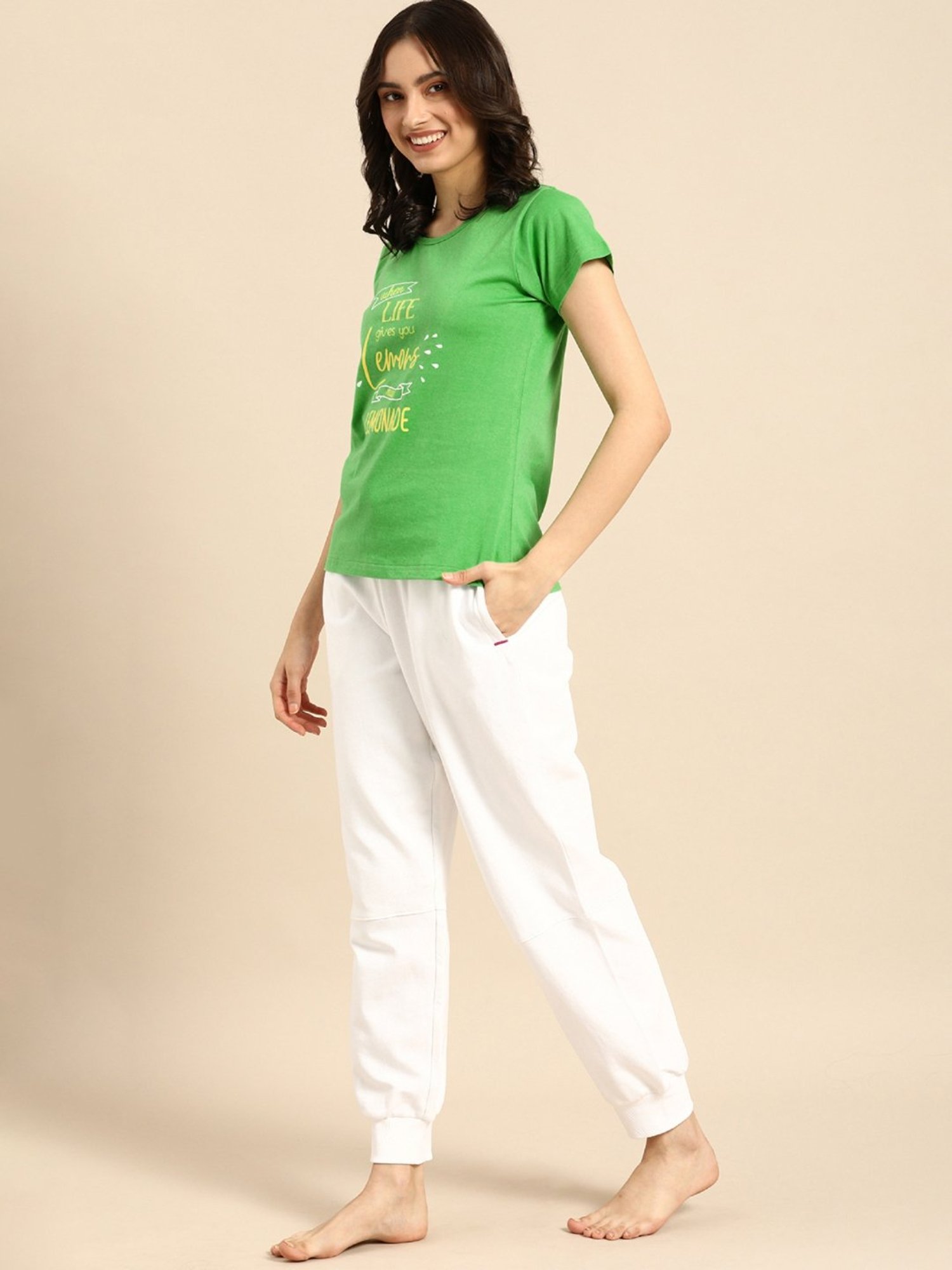 Clt.s Green Printed T-Shirt