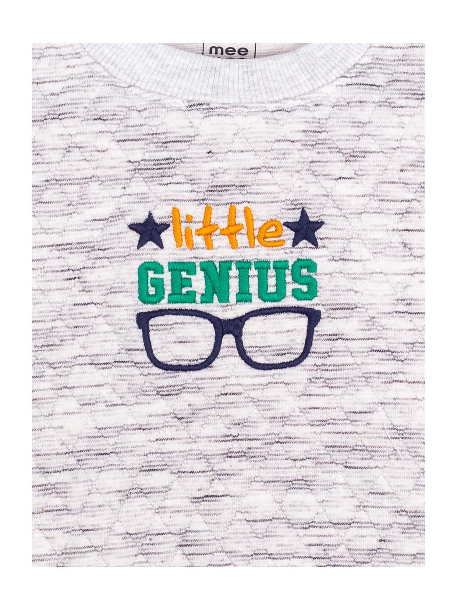 Mee Mee Kids White Embroidered T-Shirt