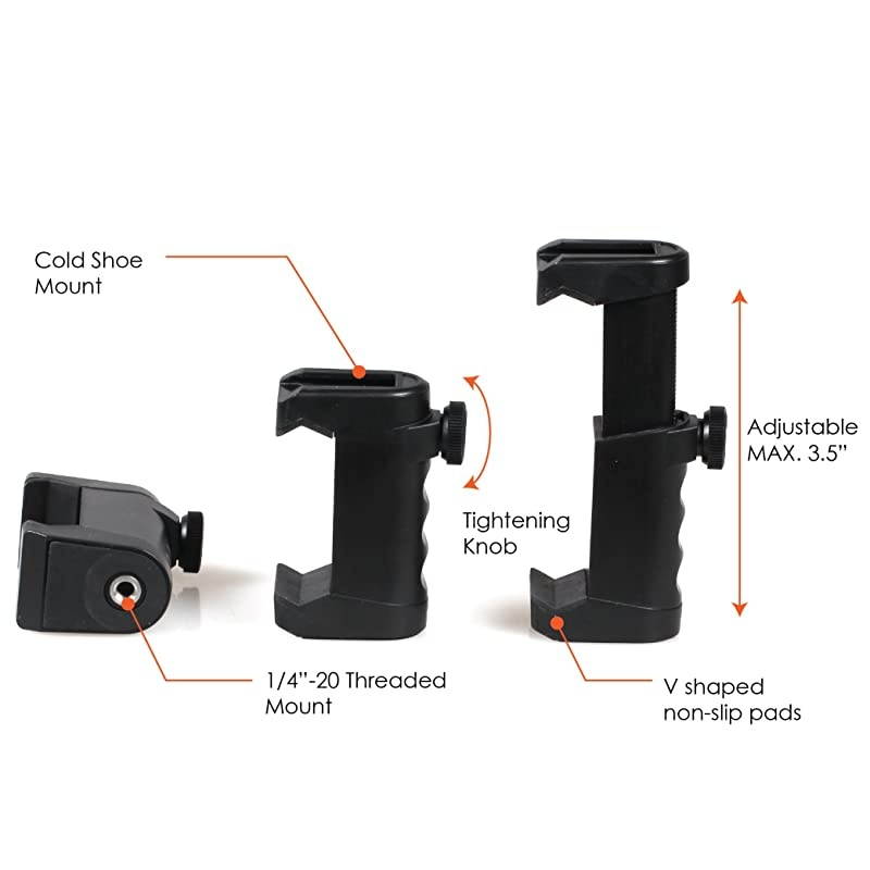 amp Cinema Pistol Grip KIT Ergonomic StabilityTripod Cold Shoe Mount for Camera or PhoneEasy Adjust amp ClampVersatile AttachmentProfessional Photo amp Video Shots