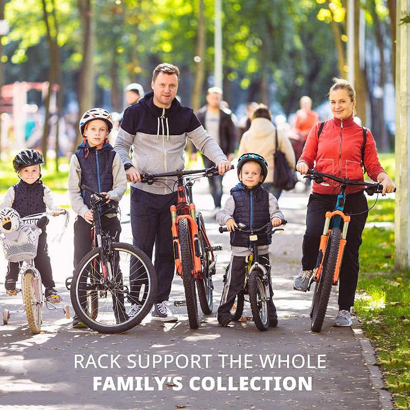 RaxGo 5 Bike Wall Mounted Bicycle Storage Hanger, Garage Bike Rack