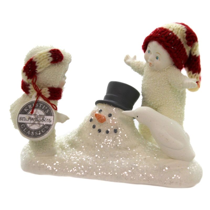 Dept 56 Snowbabies 4.25" Where Did He Go? Snowman Penguin  -  Decorative Figurines