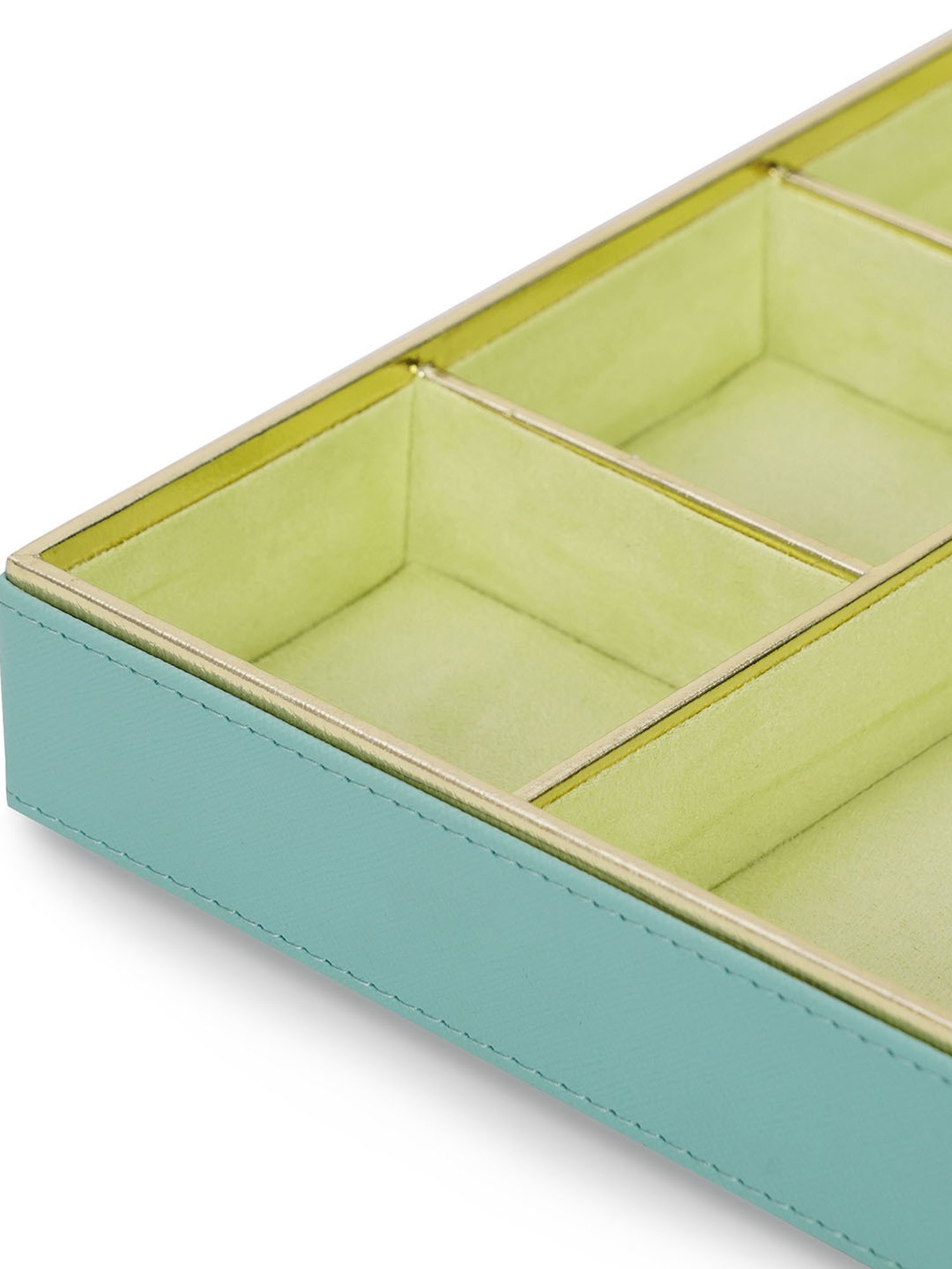 Pure Home and Living Blue Faux Leather Organisers