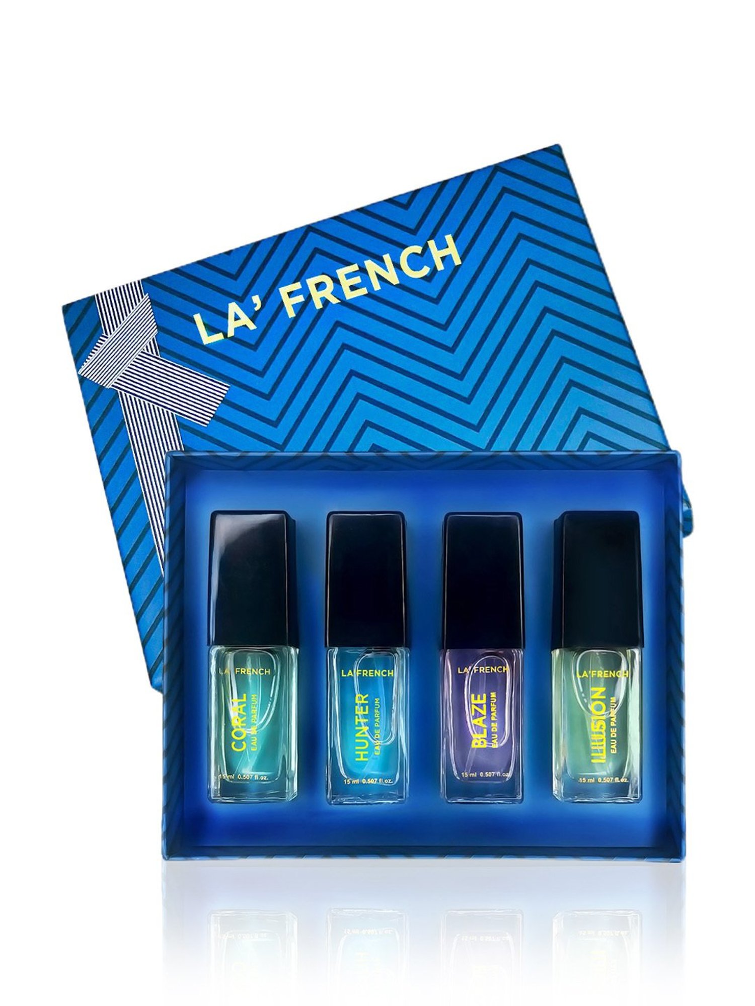 La'french Coral, Blaze, Illusion & Hunter Eau de Parfum Gift Set