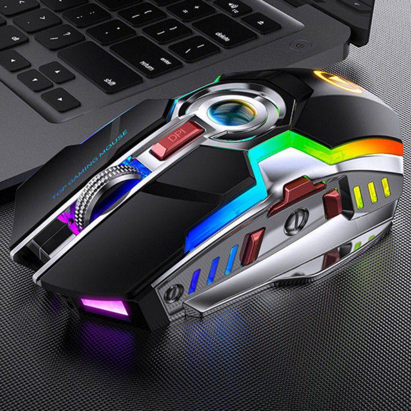 A5 Wireless Mouse, Rechargeable Game, RGB Light-emitting Mute, Silent Computer Accessories, Lithium Battery 500 MAh