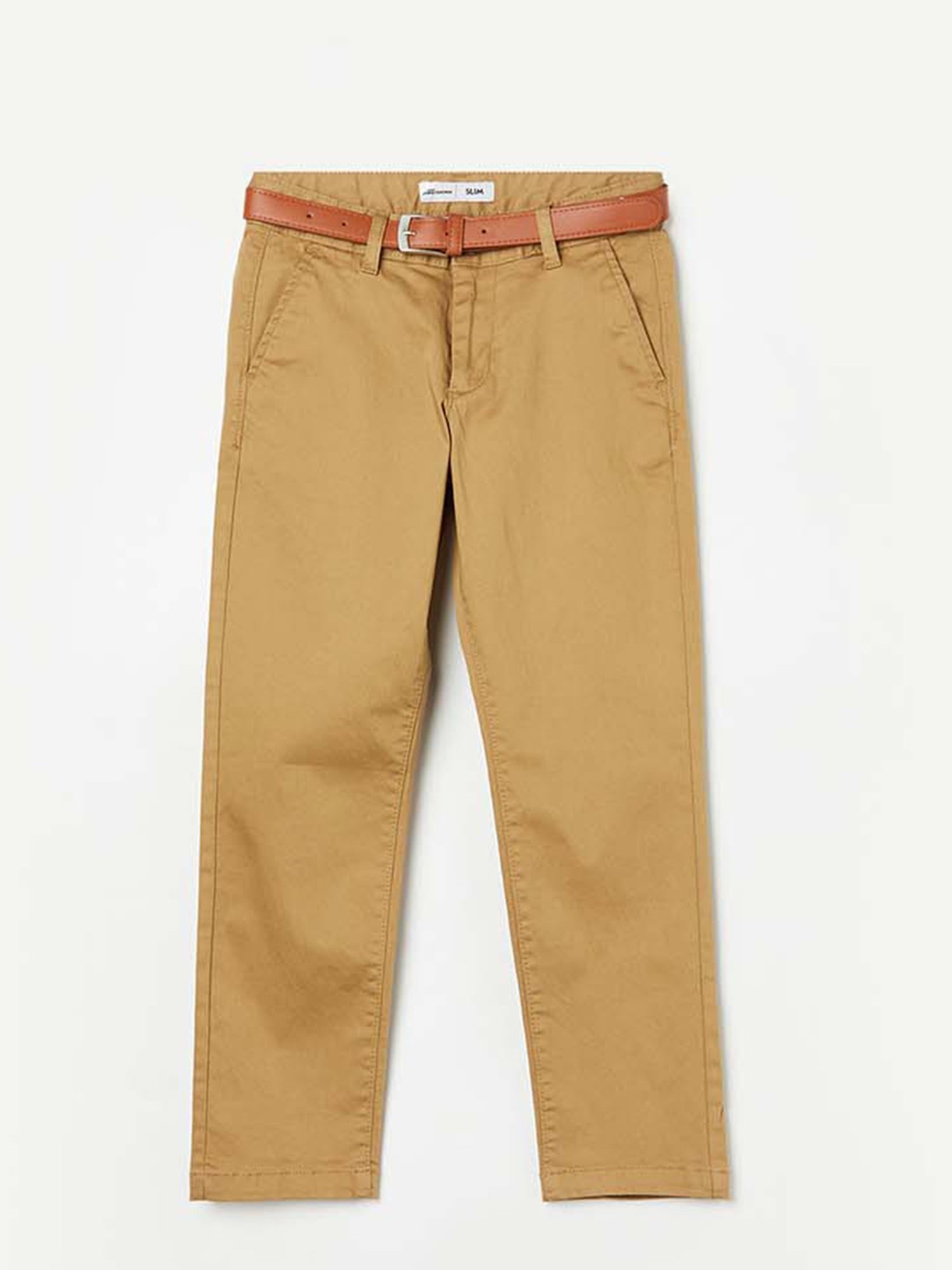 Fame Forever by Lifestyle Boys Tan Cotton Regular Fit Pants