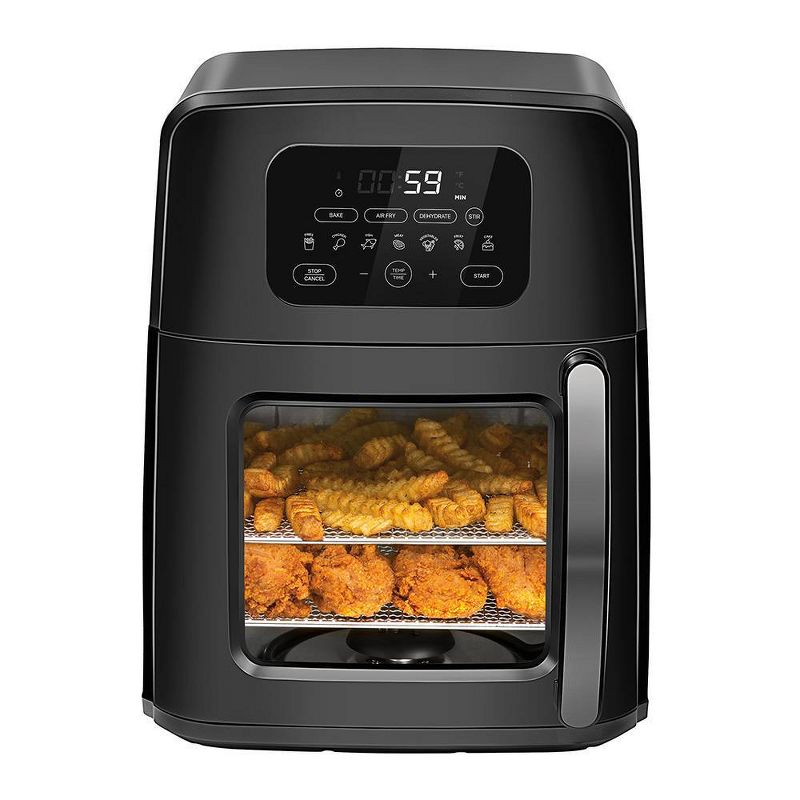 Chefman Turbofry Air Oven with Auto-Stir Function - Black