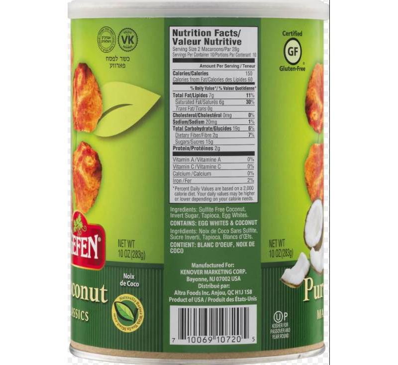 Gefen Purely Coconut Macaroons - 10oz