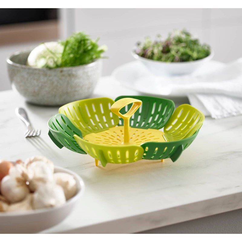 Joseph Joseph Bloom Collapsible Steamer Basket Green