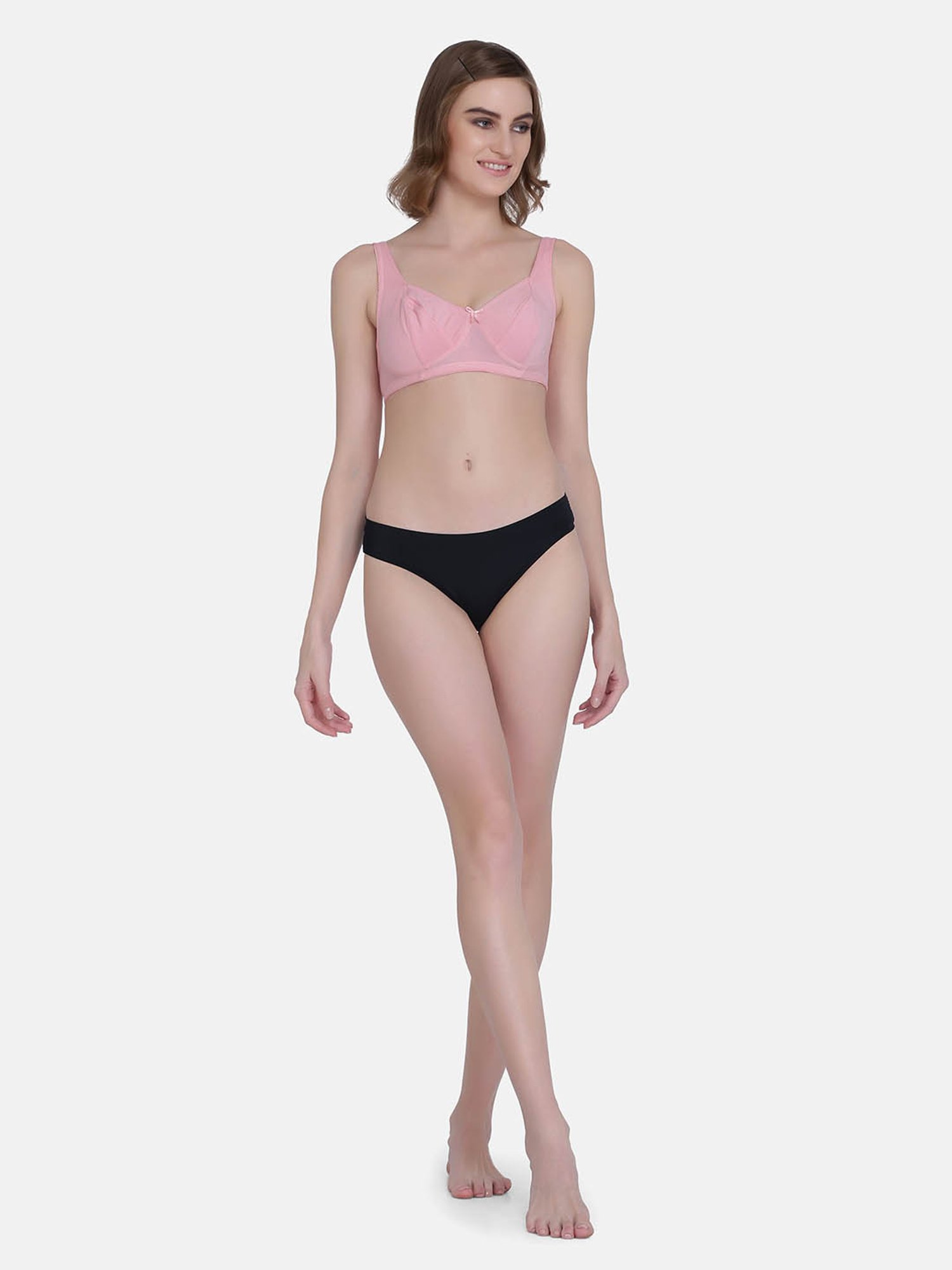 Da Intimo Pink Non Wired Non Padded Minimizer Bra