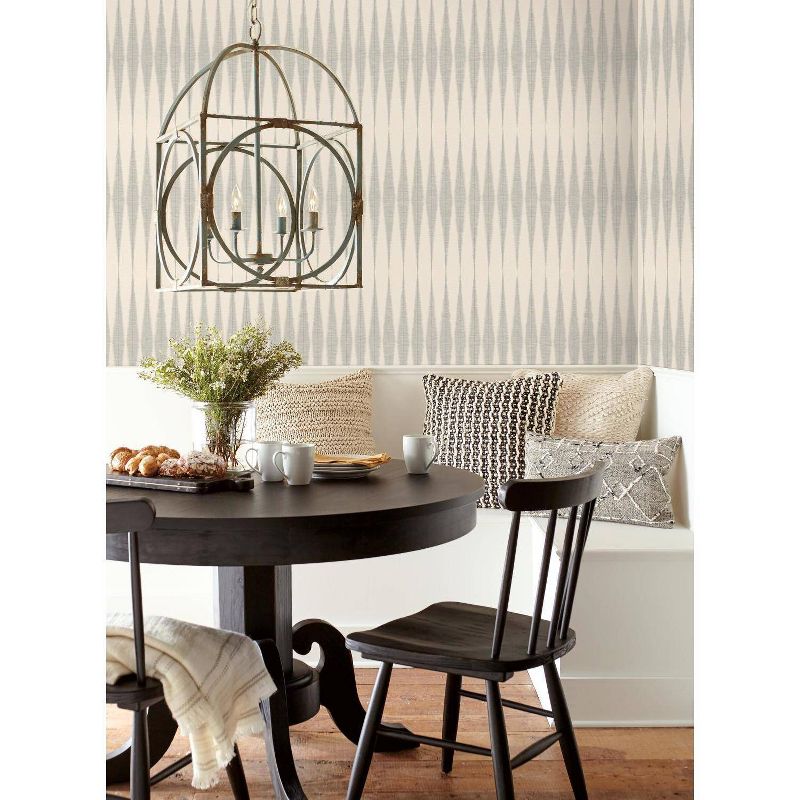 RoomMates Handloom Magnolia Home Wallpaper Gray