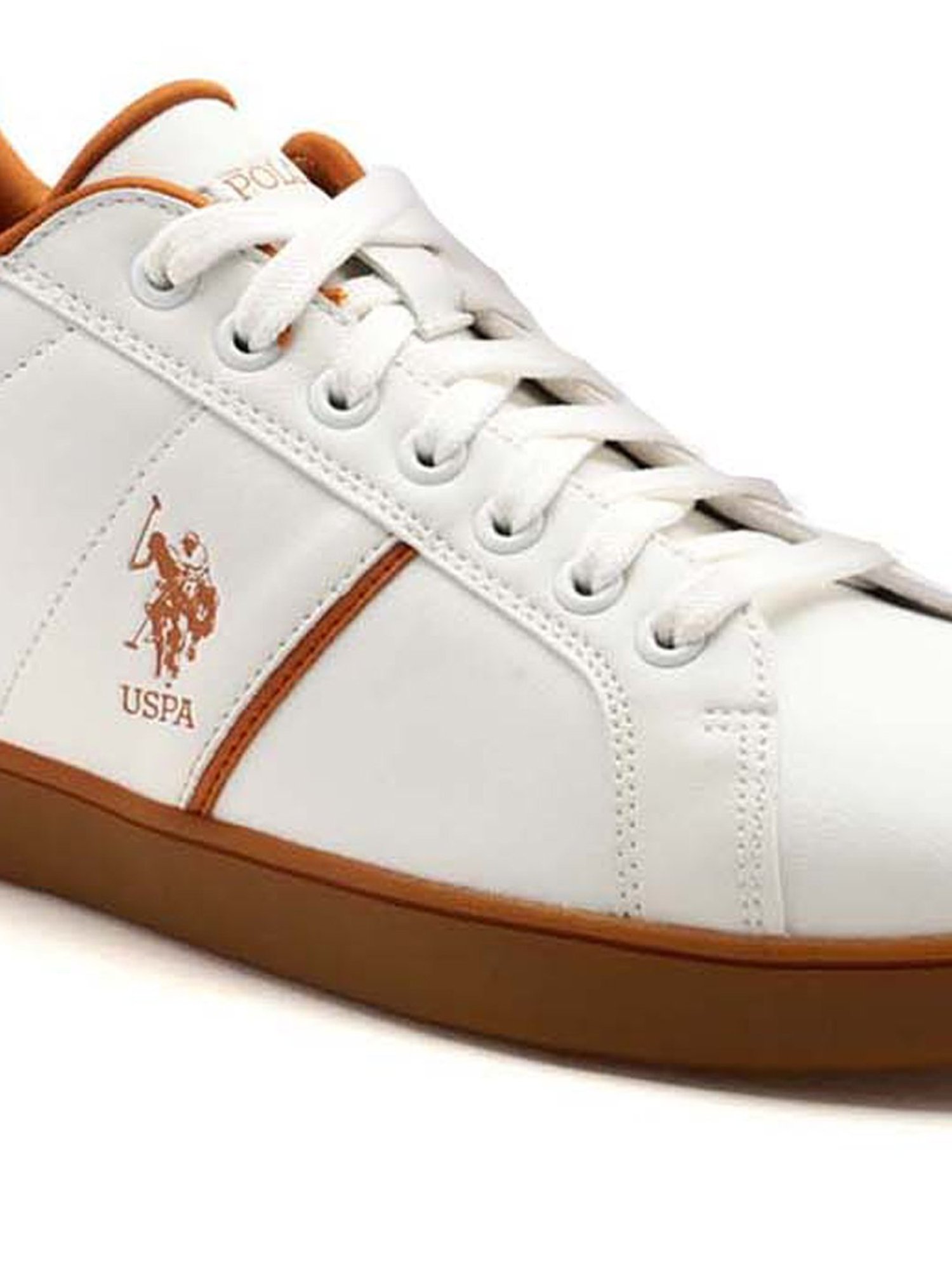 U.S. Polo Assn. Men's VADOR Off White Casual Sneakers