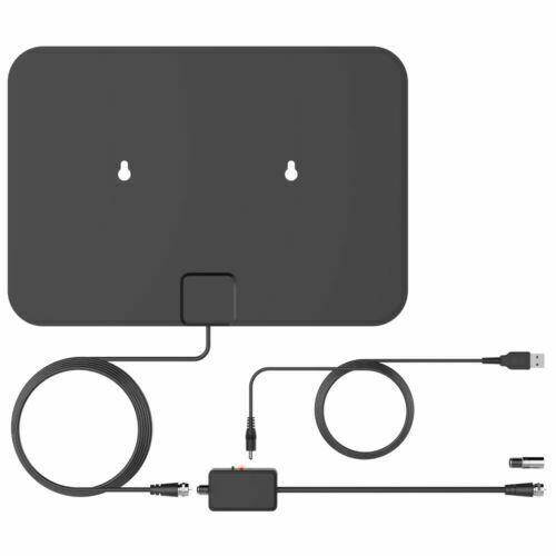 Antenna Digital HD TV Amplified Mile Ultra Thin 60 Miles Range Indoor 1080P 4K
