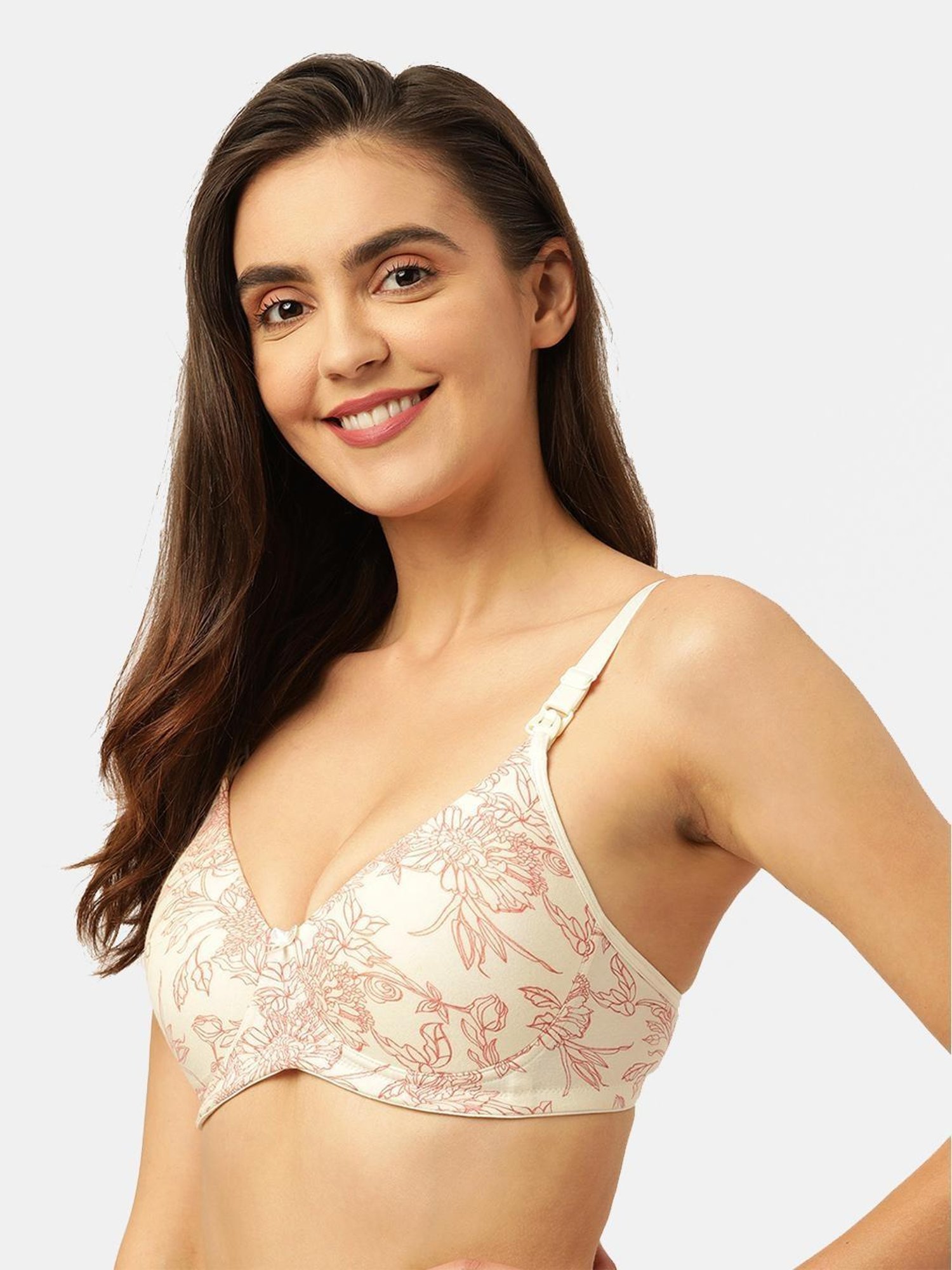 Inner Sense White Non Wired Non Padded Nursing Bra