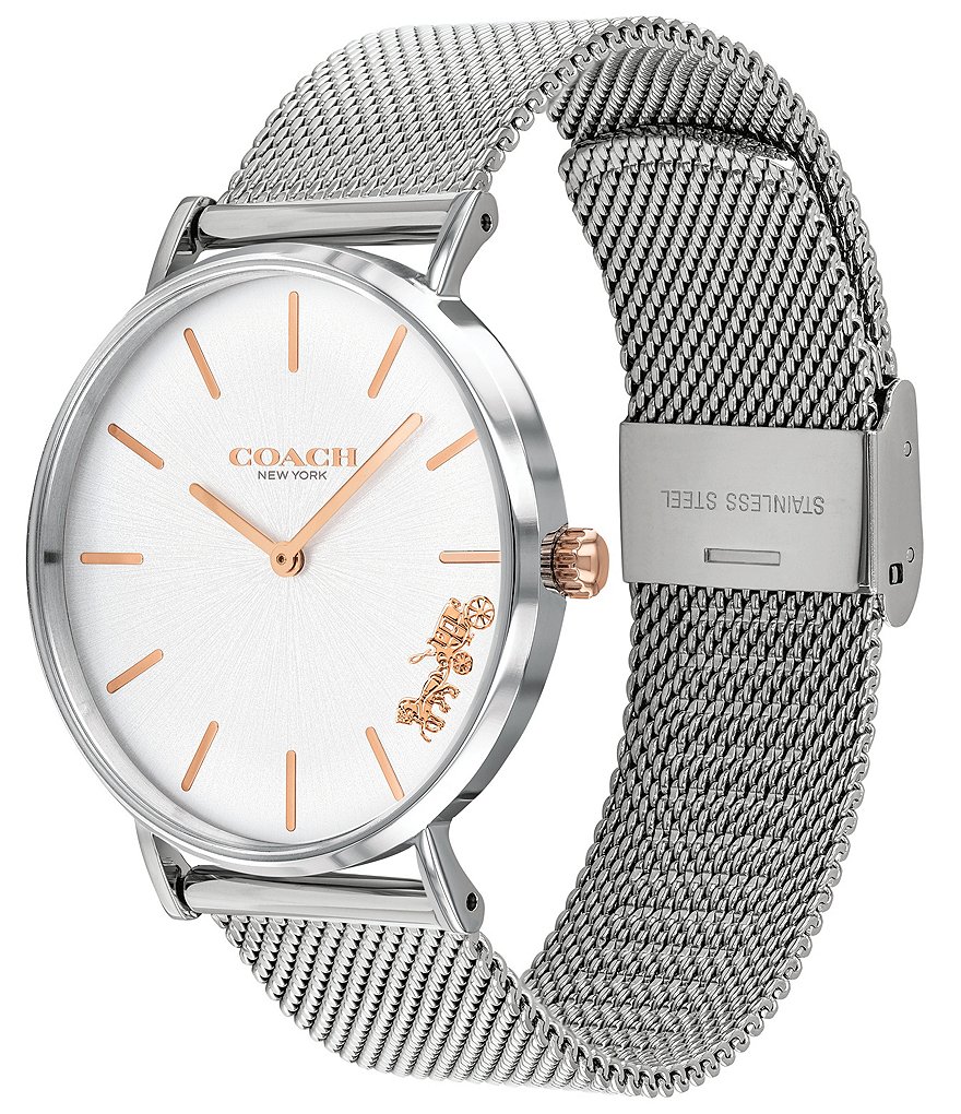 COACH Perry Silver Mesh Bracelet Watch