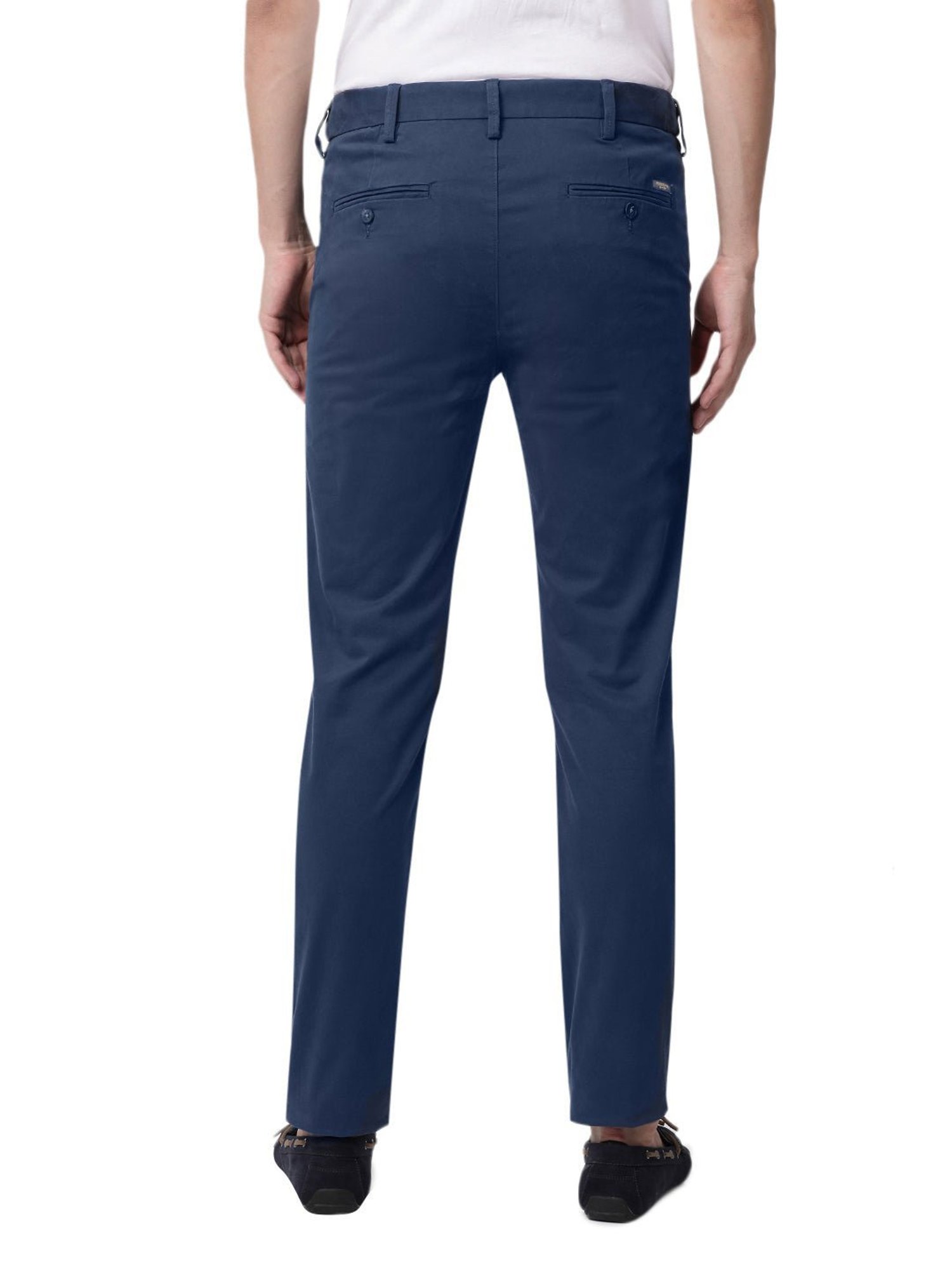 MinusOne Navy Regular Fit Chinos