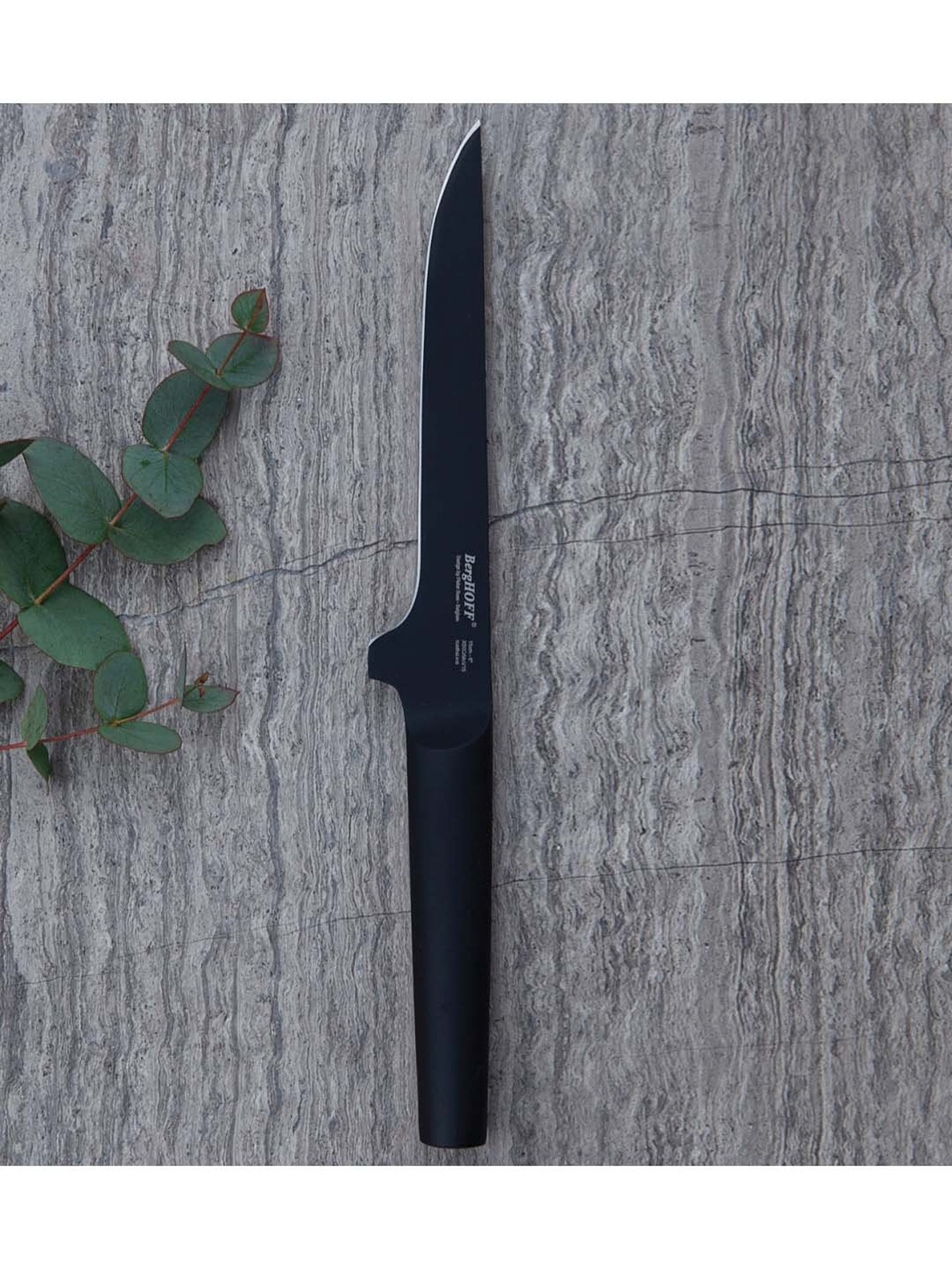 BERGHOFF Ron Black Stainless Steel Boning Knife - Set of 1