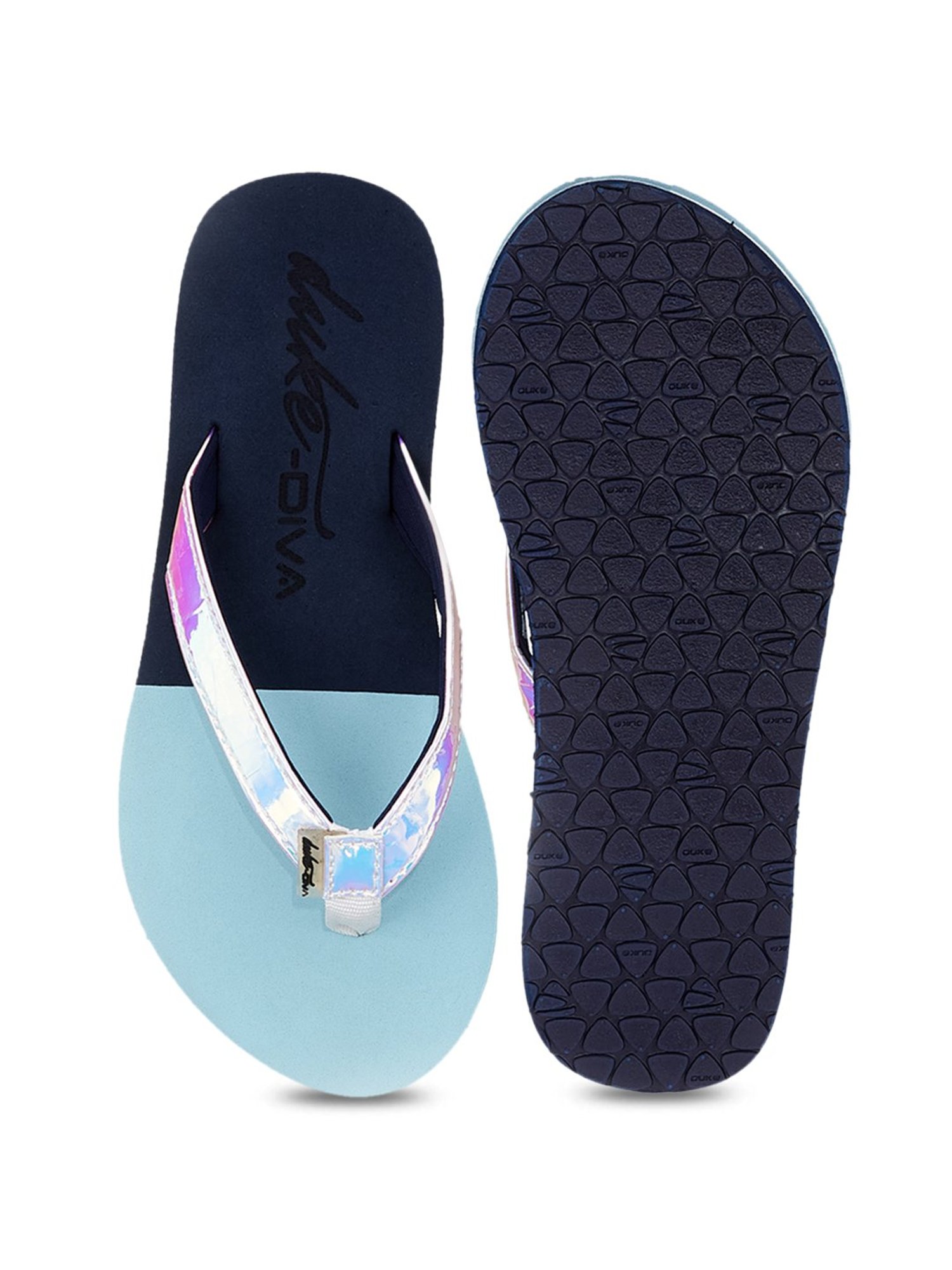 Duke Women's Sky Blue Flip Flops