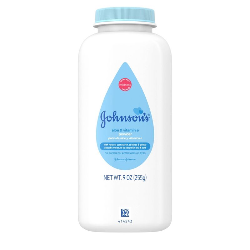 Johnson's White Baby Powder with Cornstarch - 9oz