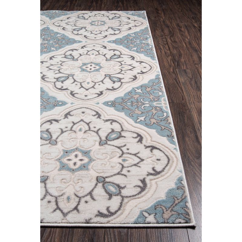 Ivory Medallion Loomed Area Rug 3'11"x5'7" - Momeni