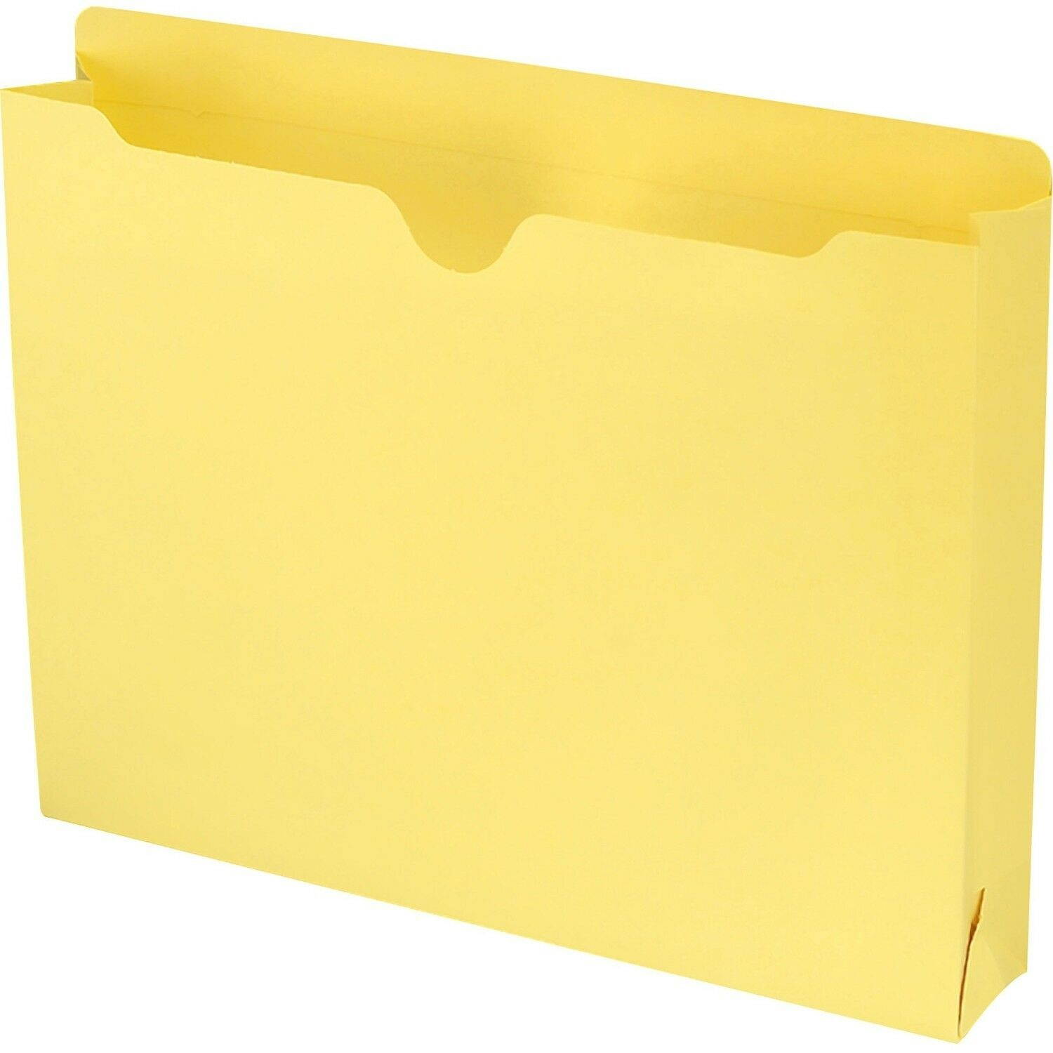 Smead 75571 Yellow Colored File Jackets - Letter - 8.50" Width X 11" Length