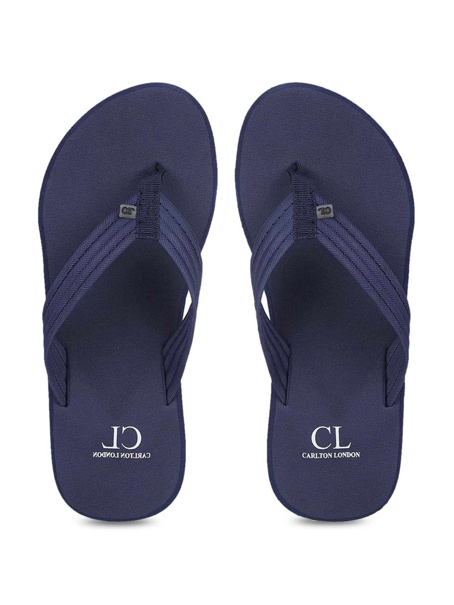 Carlton London Men's Navy Flip Flops