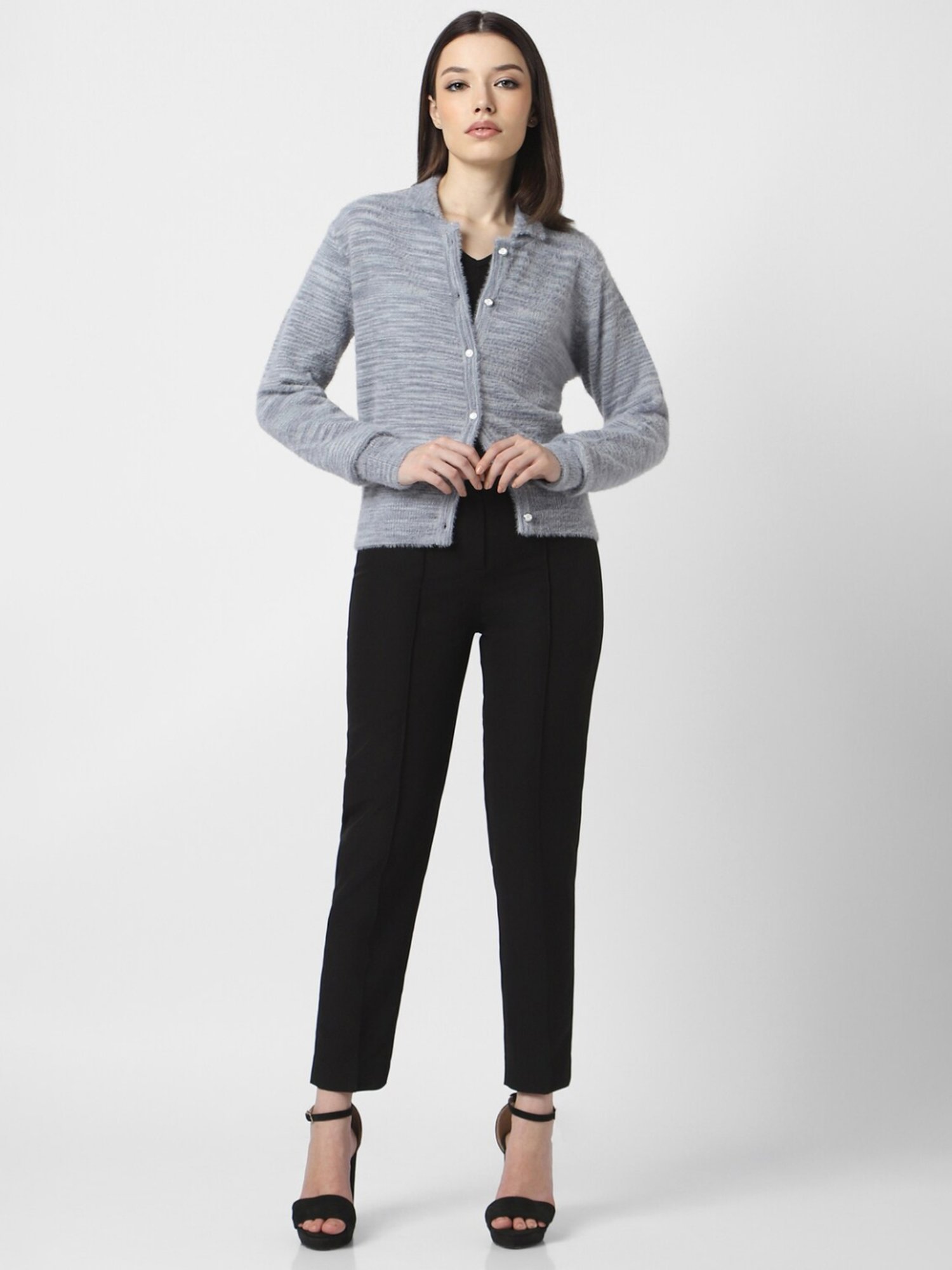 Van Heusen Grey Plain Cardigan