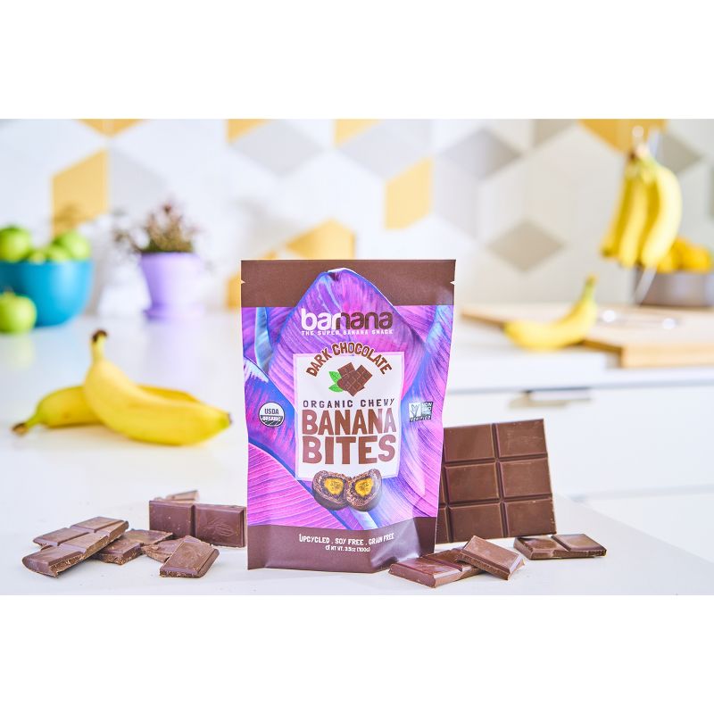 Barnana Organic Dark Chocolate Chewy Banana Bites - 3.5oz