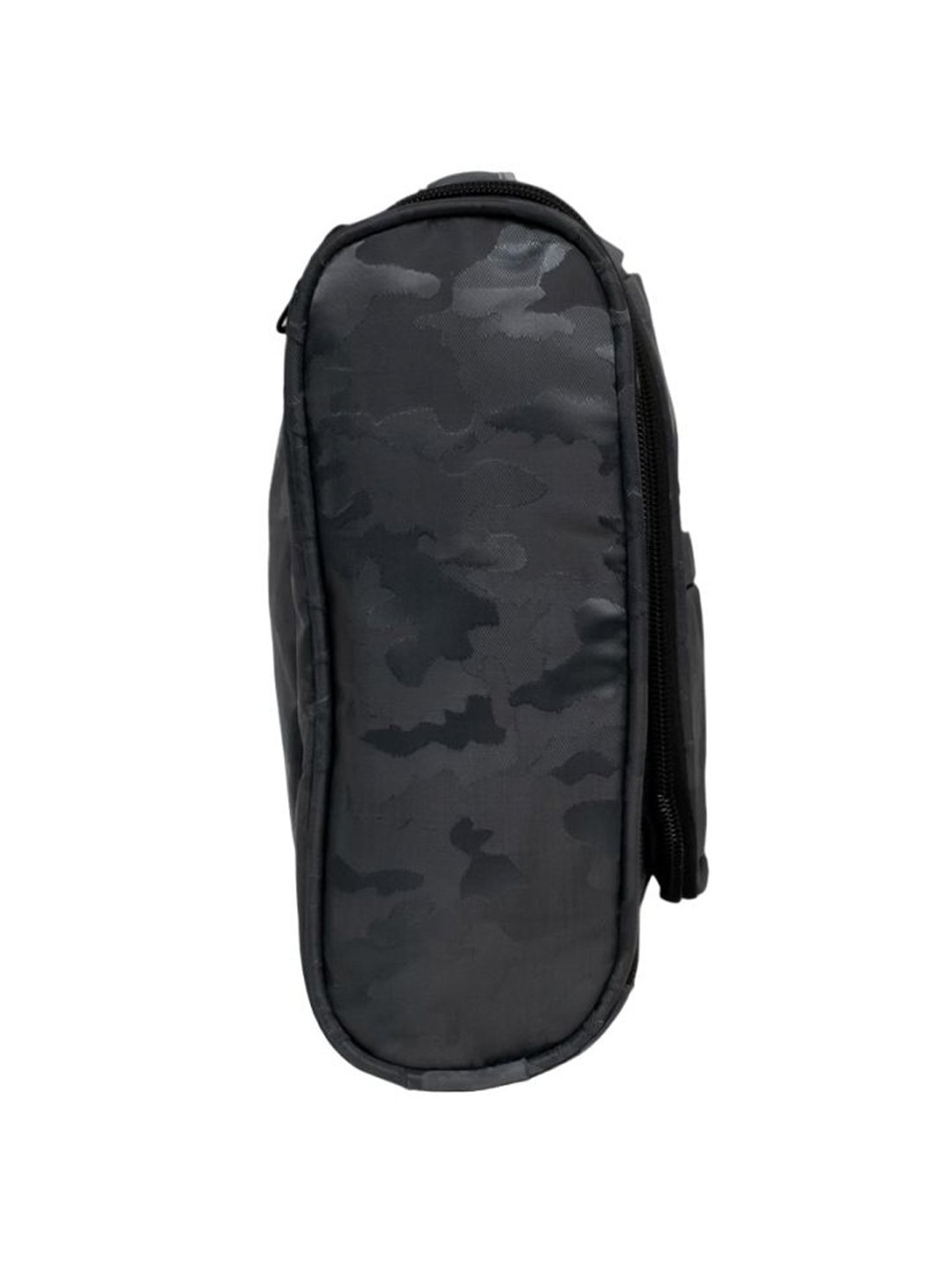 Swiss Military Black Printed Toiletry Bag