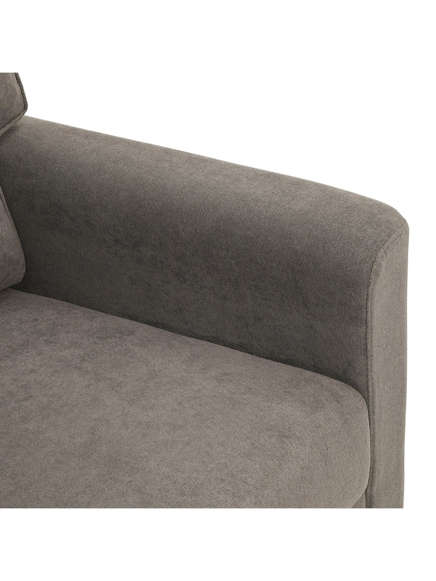 Durian Berry Black Premium Leatherette 2 Seater Sofa