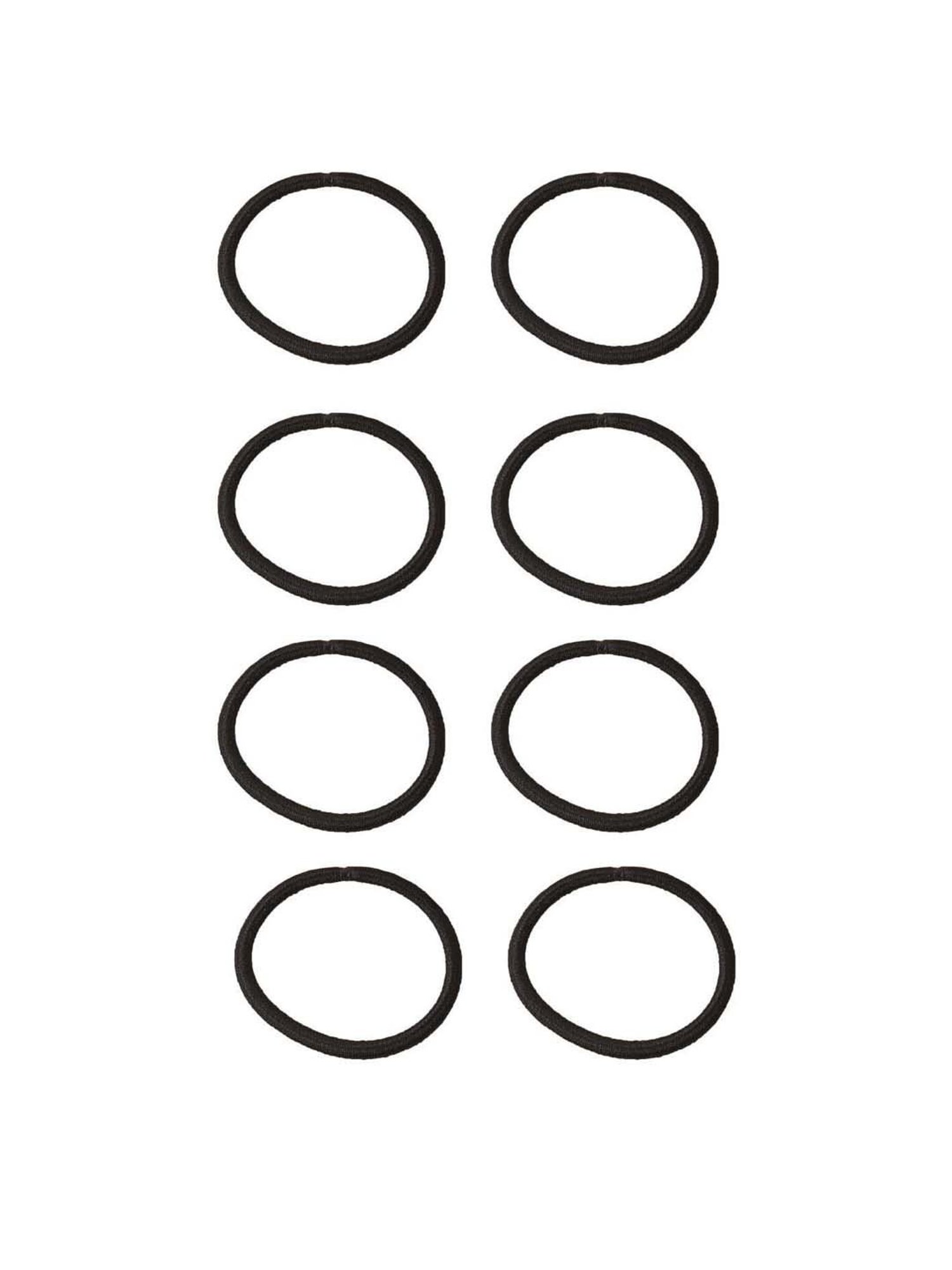 Accessorize London Black Solid Hair Rubbers - Pack of 50