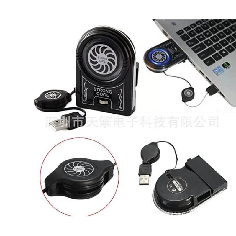 Hount Laptop Cooler Vacuum Fan Rapid CoolingGaming Mate LED Display Noise Reduction Technology