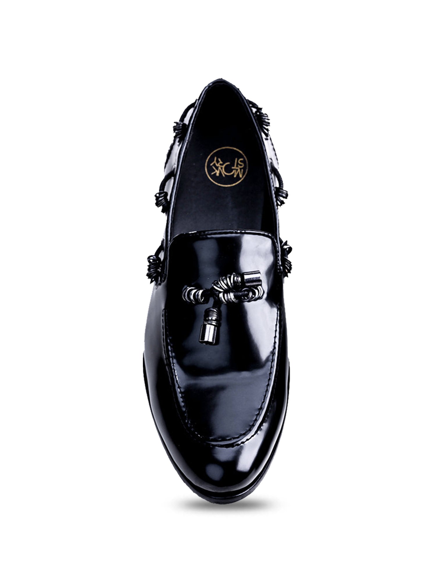 Monkstory Men's Drezzire Black Boat Shoes