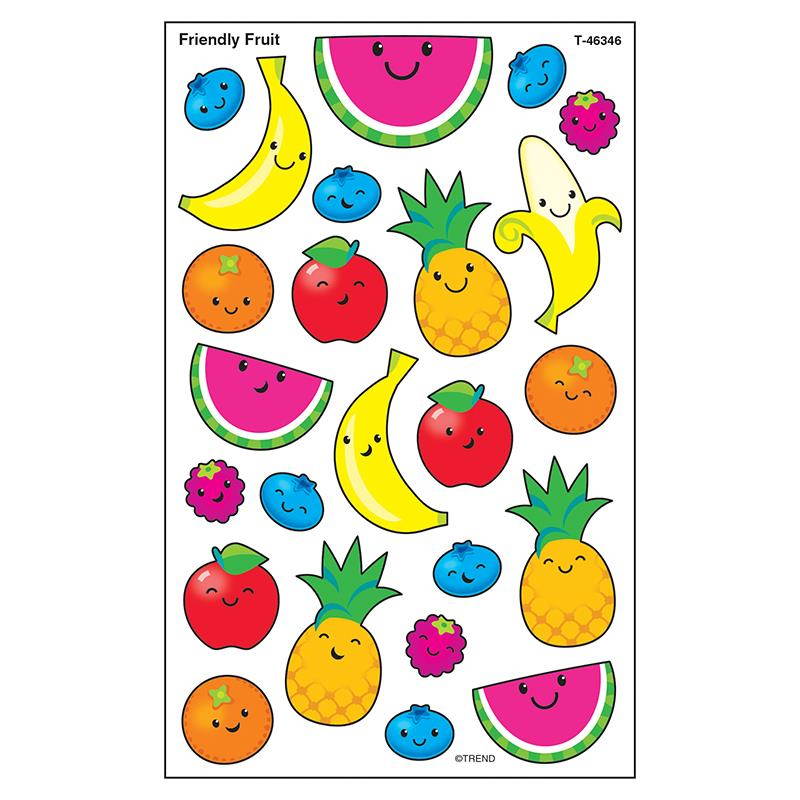 Trend Enterprises T-46346 Friendly Fruit Super Stickers Large