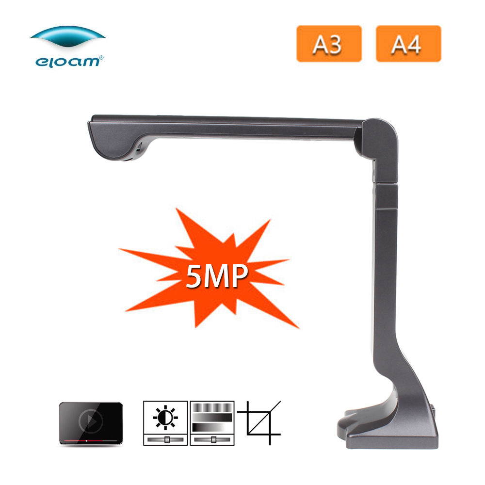 Ship via UPS! Fast High Speed A3 A4 A5 Files Book Photograph Video Scanner w/ HD 5.0MP Cameras