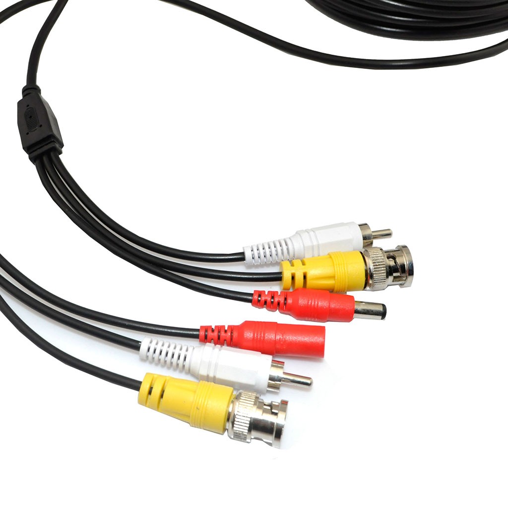 iKKEGOL 33ft 10M Video Audio 12V Power DVR Security CCTV Camera RCA BNC Cable Cord Lead