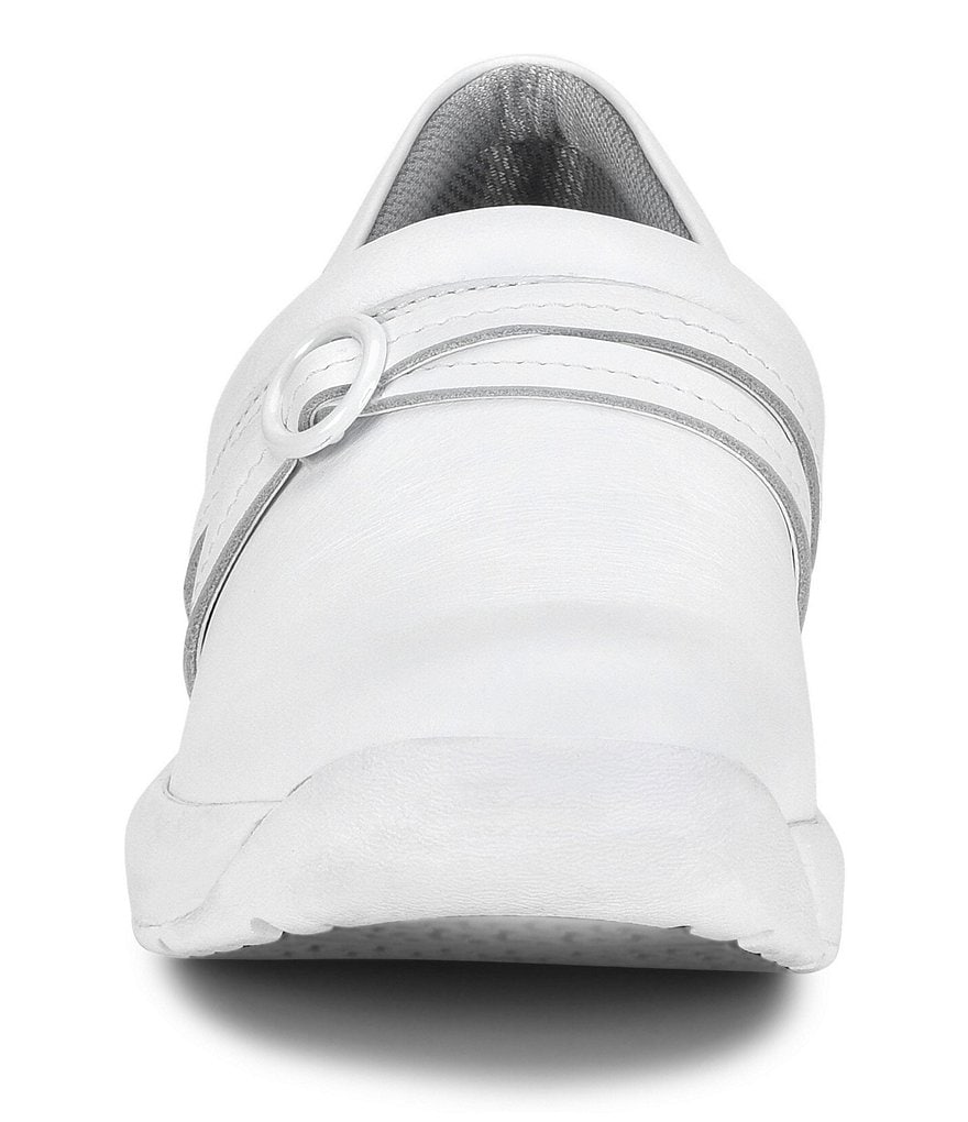 Nurse Mates Ceri Buckle Detail Leather Slip-Ons