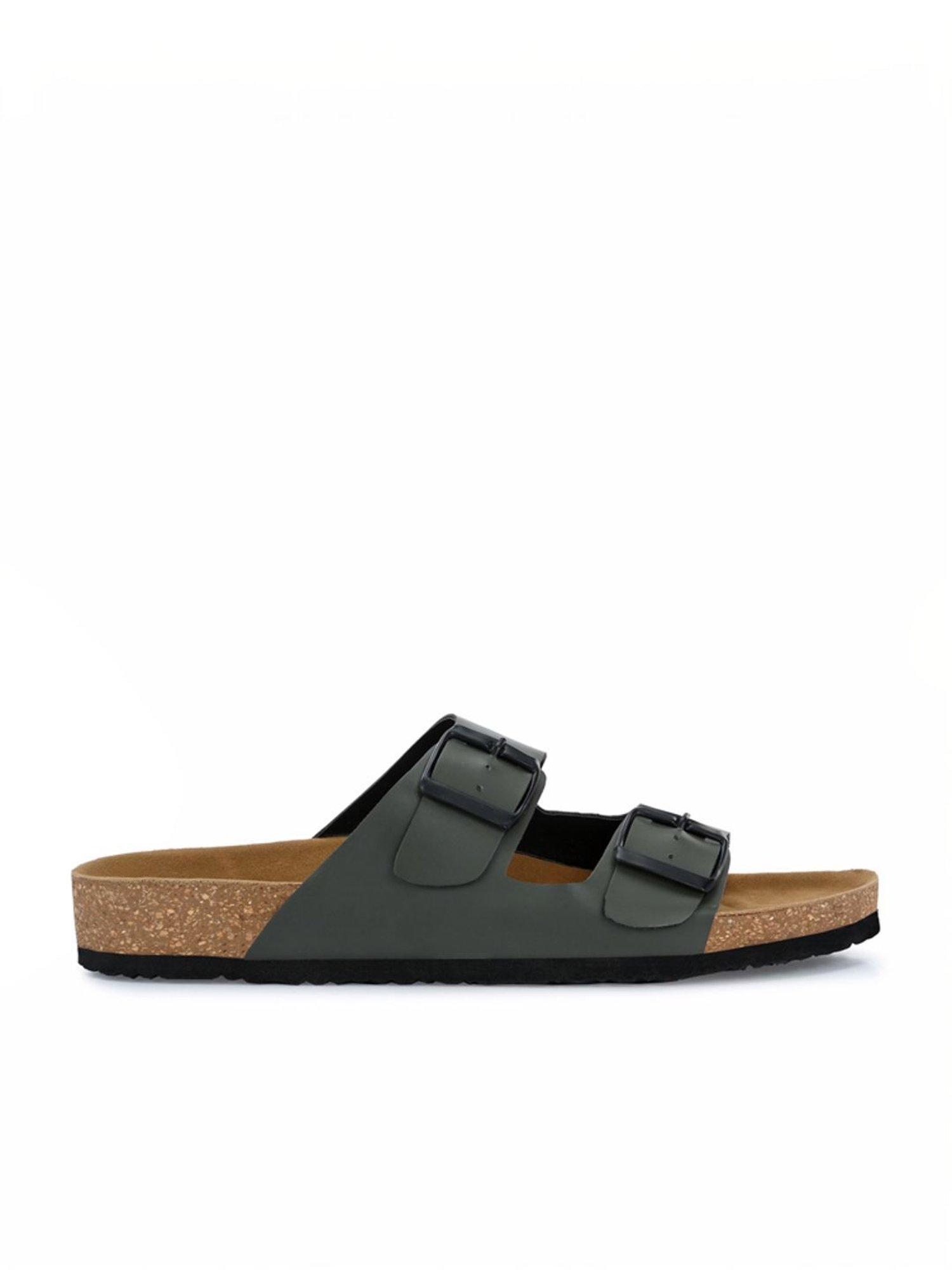 Hoversole Men's Olive Cork Casual Sandals