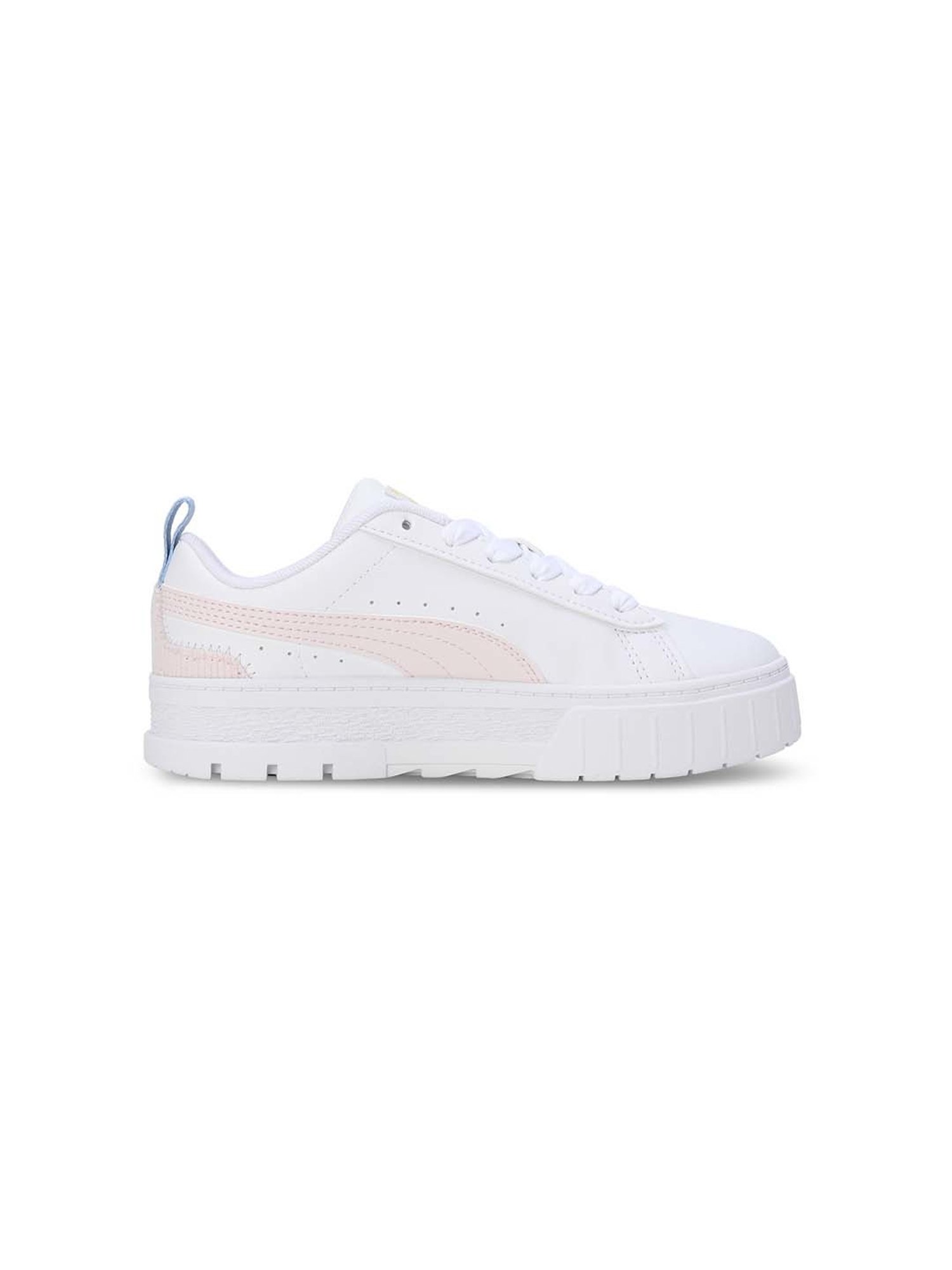 Puma Kids Mayze Sweater Weather White & Peach Casual Sneakers