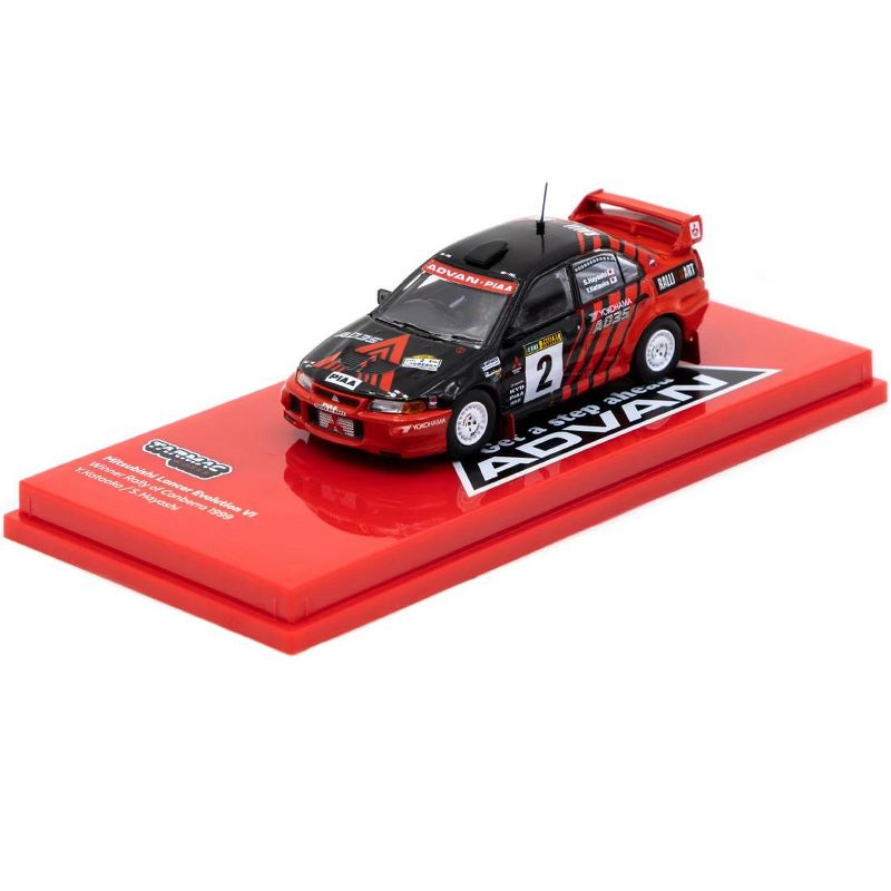 Mitsubishi Lancer Evolution VI #2 "Advan" Winner Rally of Canberra (1999) 1/64 Diecast Model Car by Tarmac Works