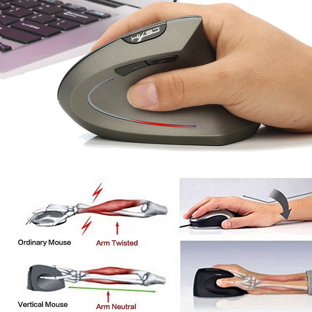 HXSJ T24 2.4G Wireless Mouse with USB Receiver