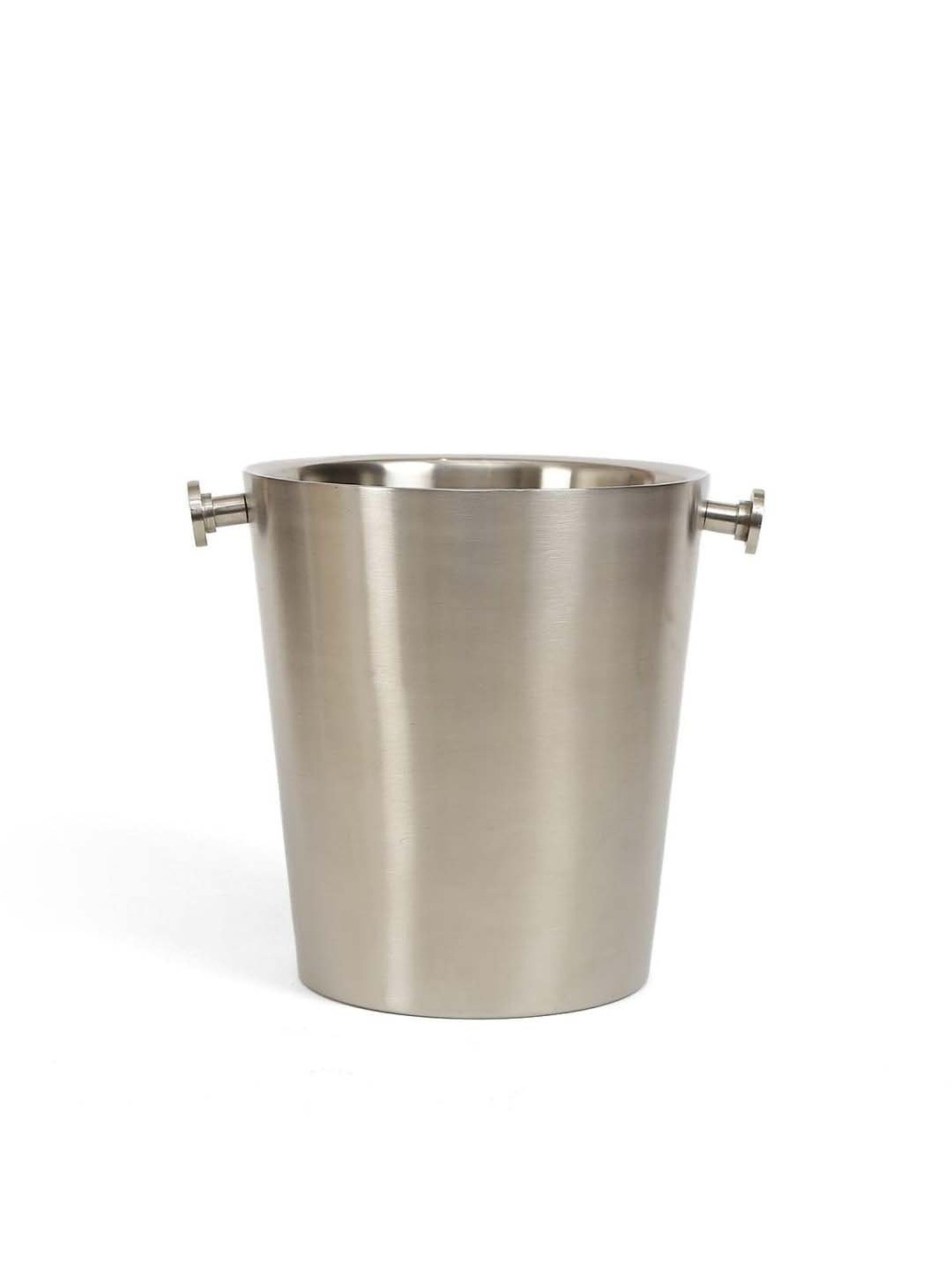 Home4U 'Kylen' Silver Metal Ice-Bucket (0.945 L) - Set of 1