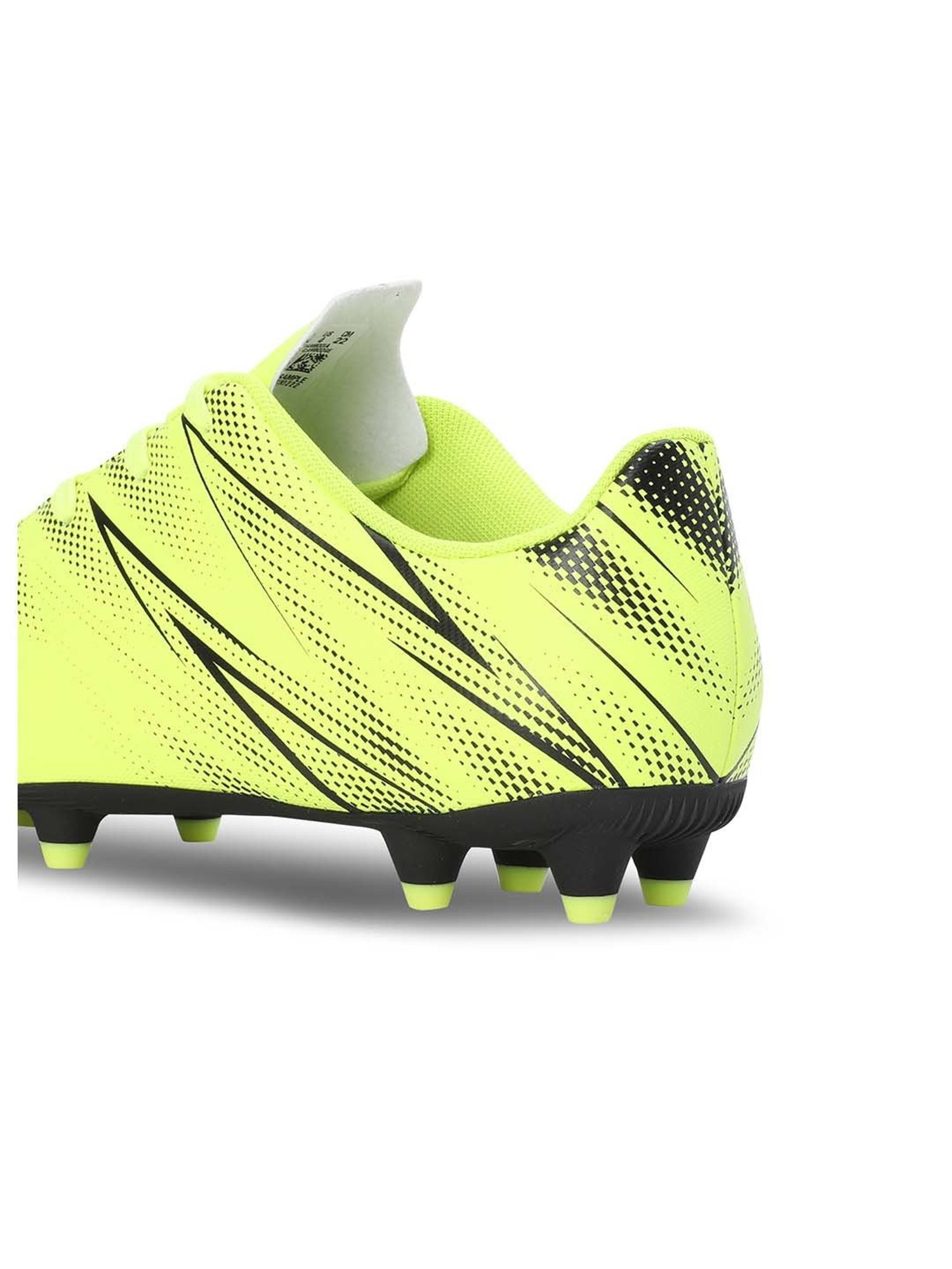 Puma Kids ATTACANTO FG/AG Electric Green & Black Football Shoes