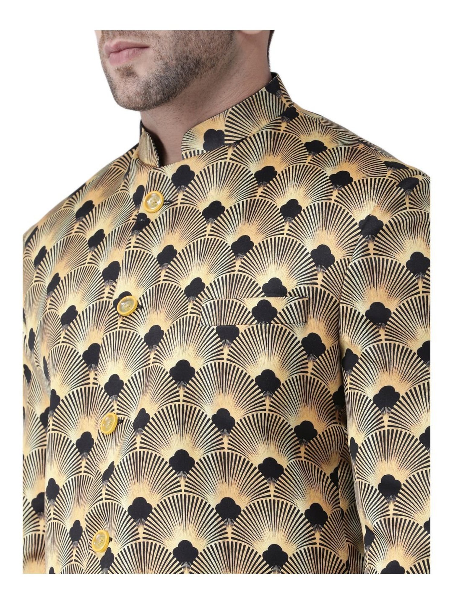 Hang Up Fawn Regular Fit Printed Blazer