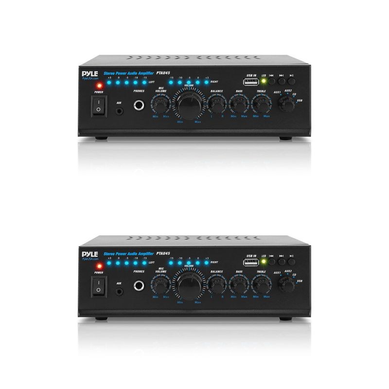 Fosi Audio 160W BL20C Bluetooth Antenna Power Amplifier Audio HiFi 2.1 Mini Class D Amp U-Disk Player For Home Passive Speaker