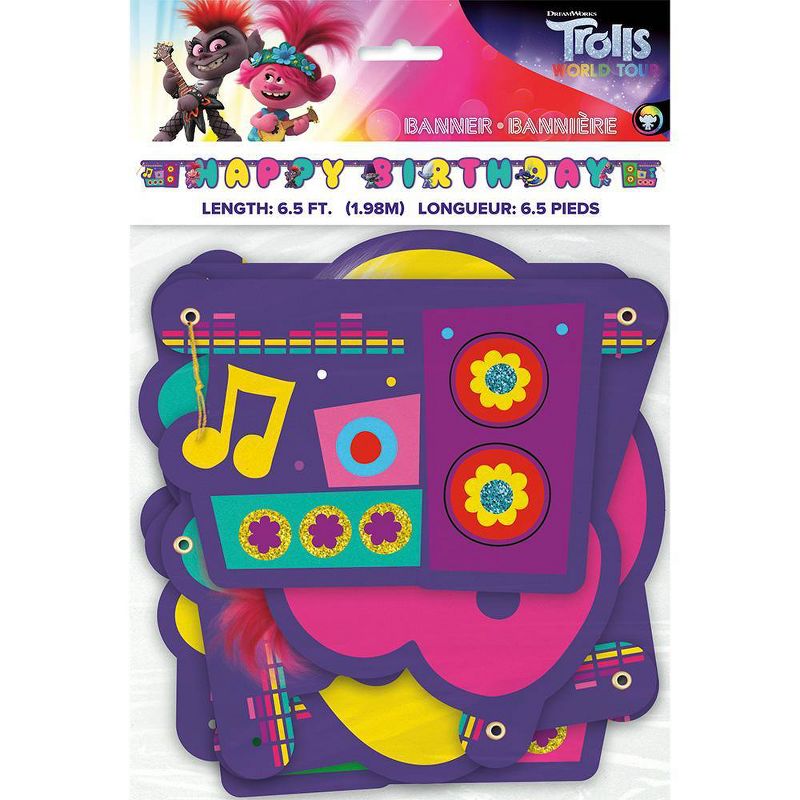 Trolls Birthday Banner